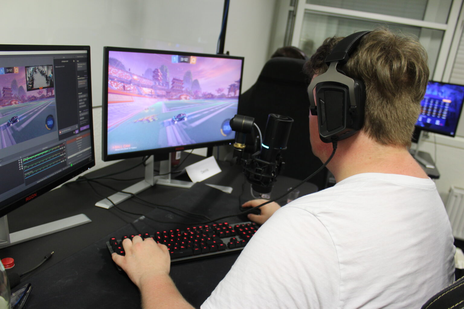 Unser Content Creator beim Streamen